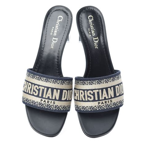 canvas dior slides women|christian Dior women's flip flops.